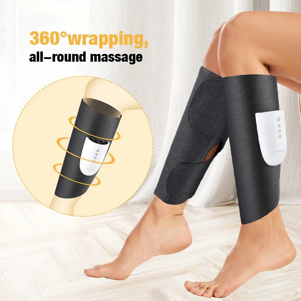 Foot Massager Air Heated Calf Leg Airbag Massage Vibration SPA Muscles Relax for Legs Thigh Wraps 360 Gifts Men 231102