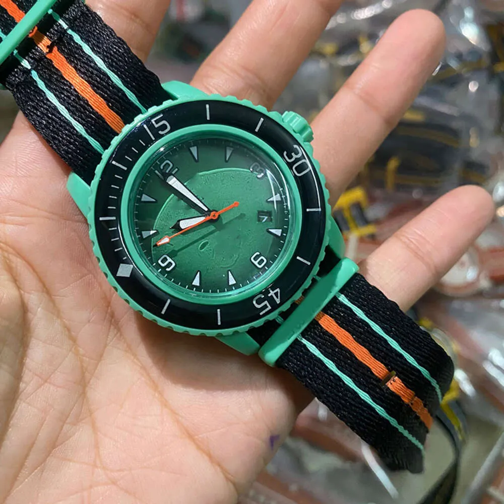 Men s 42mm Luxury Watch with Original Fabric Strap Fathoms Uhren Superclone Montre Antarctic Luxe
