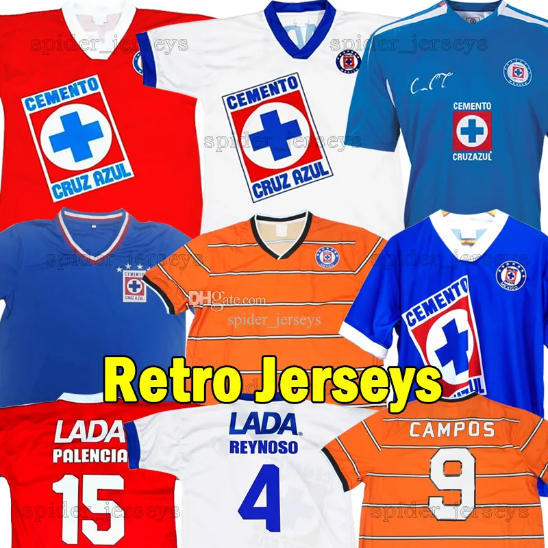 2008 CrUz AzUl Retro Voetbalshirts 1996 1997 CAMPOS REYNOSO HERMOSILLO PALENCIA 1974 Voetbalshirts doelman Mannen Uniformen