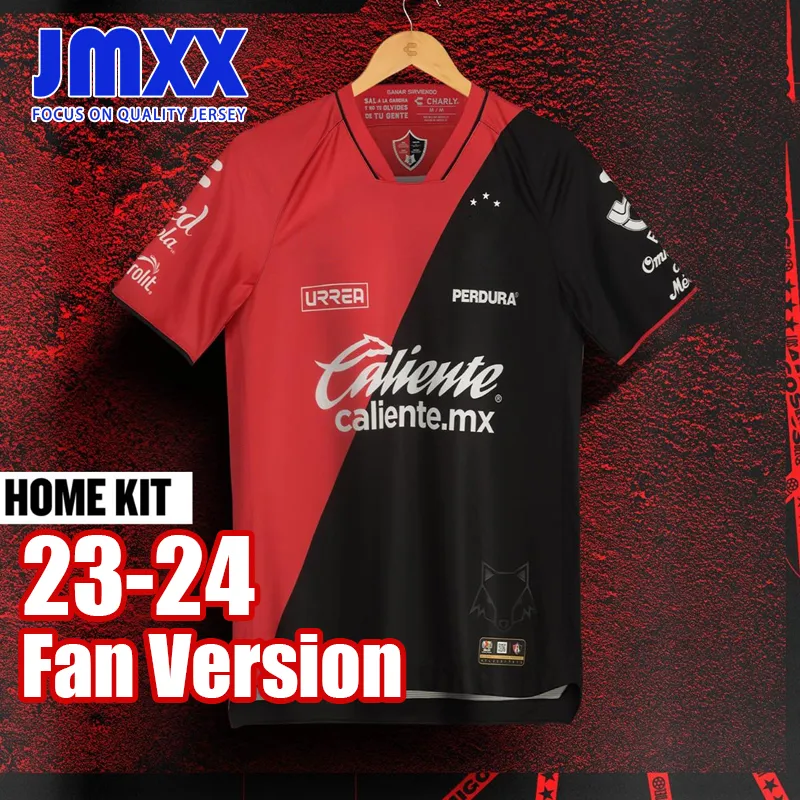 JMXX 23-24 Atlas maglie da calcio casa lontano terzo Zapata Solari Rocha Huerta Caicedo Aguirre uniformi uomo maglia uomo maglia da calcio 2023 2024 versione fan