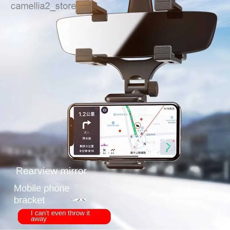 Supporto per auto Navigatore per specchietto retrovisore per auto Supporto per telefono per auto Supporto di navigazione con staffa universale versatile Q231104