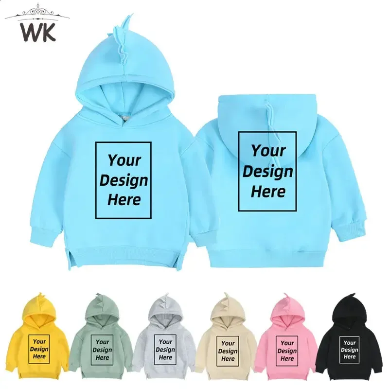 Hoodies Sweatshirts Kinderen Peuter Aangepaste hoodies Ontwerp je eigen hoodie Voeg je tekst toe Veelkleurige sweatshirts Baby Fleece tops met lange mouwen Jas 231102