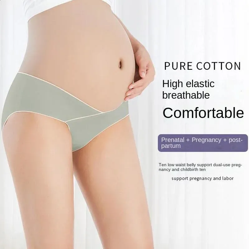 Maternit intimes 7 pi ces culotte taille basse v tements pour femmes enceintes sous v tements de grossesse v tements slips cale ons 231102
