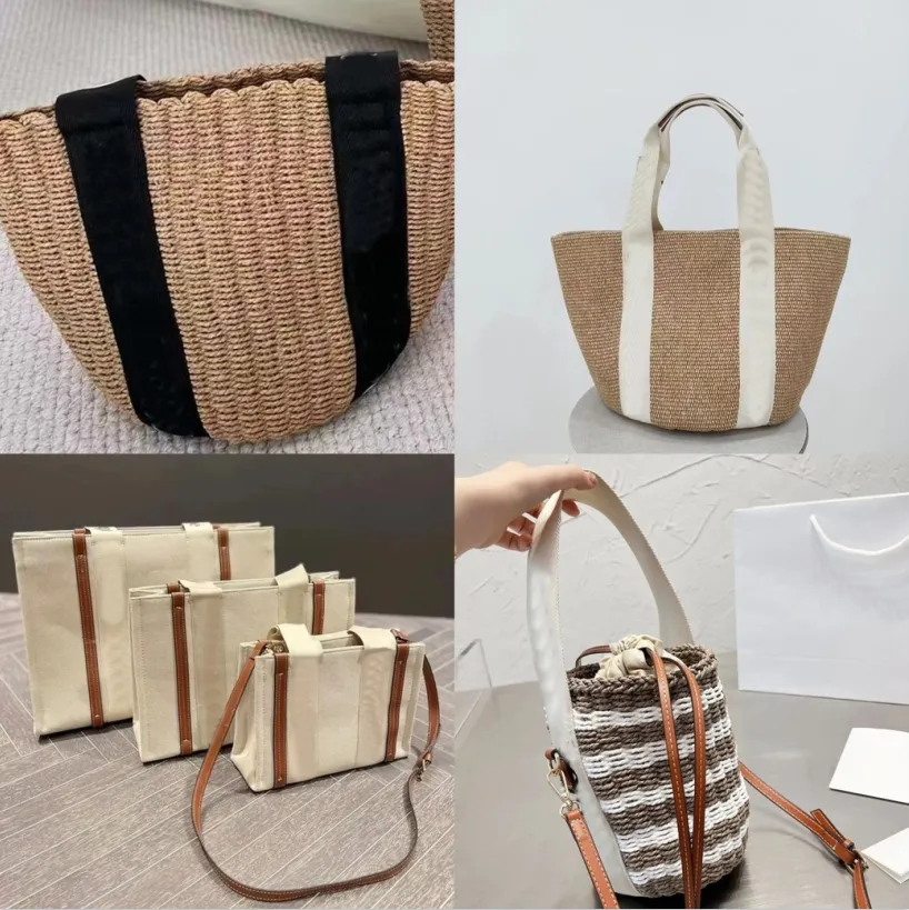 Bolso de playa grande de lino a la moda, bolso de hombro en ángulo de viaje de diseñador, bolso de compras a la moda para mujer, bolso tipo cesta, bolso de paja