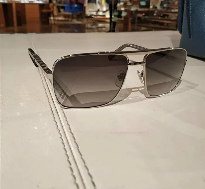 Fashion Classic 0259 für Männer Metal Square Gold Rahmen UV400 Unisex Vintage Style Haltung Sonnenbrille Schutz Brillen mit Box