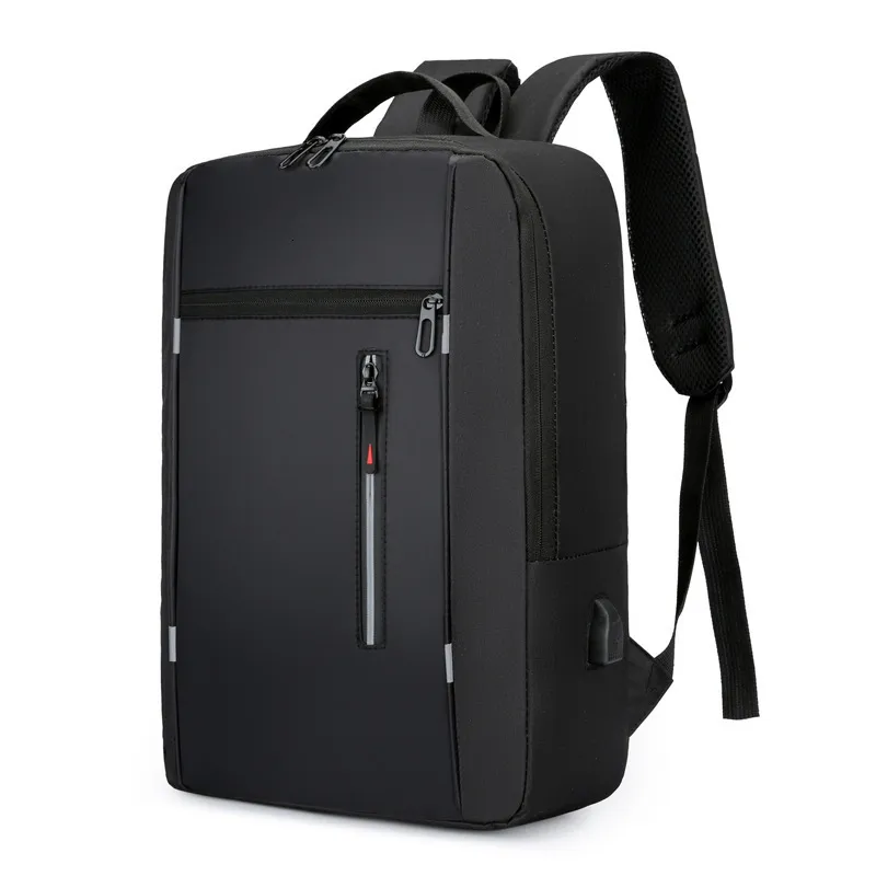 Sacs d'école Sac à dos élégant pour hommes USB charge sac à dos d'école 15,6 pouces sac à dos pour ordinateur portable sac de livre mâle sacs à dos étanche hommes sac à dos 230403