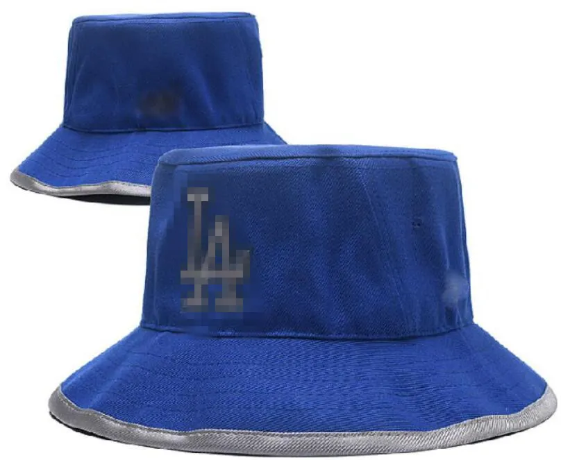 Chapeaux de godet de concepteur Dodgers pour femmes Los Angeles Barrel Basketball Baseball Pêcheur Stingy Football Buckets Hommes Sun Cap Barrel Caps Large Brim Hat