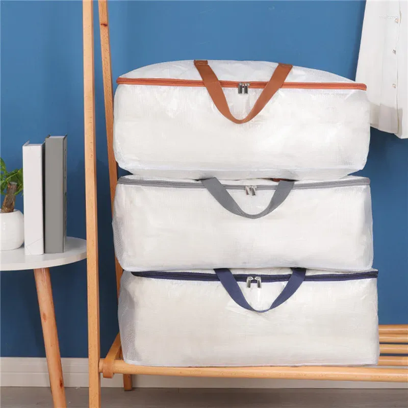 Duffel Väskor transparent reseförvaringspåse Kläder täcke högkvalitativ PVC Clear fuktbeständig tote arrangör