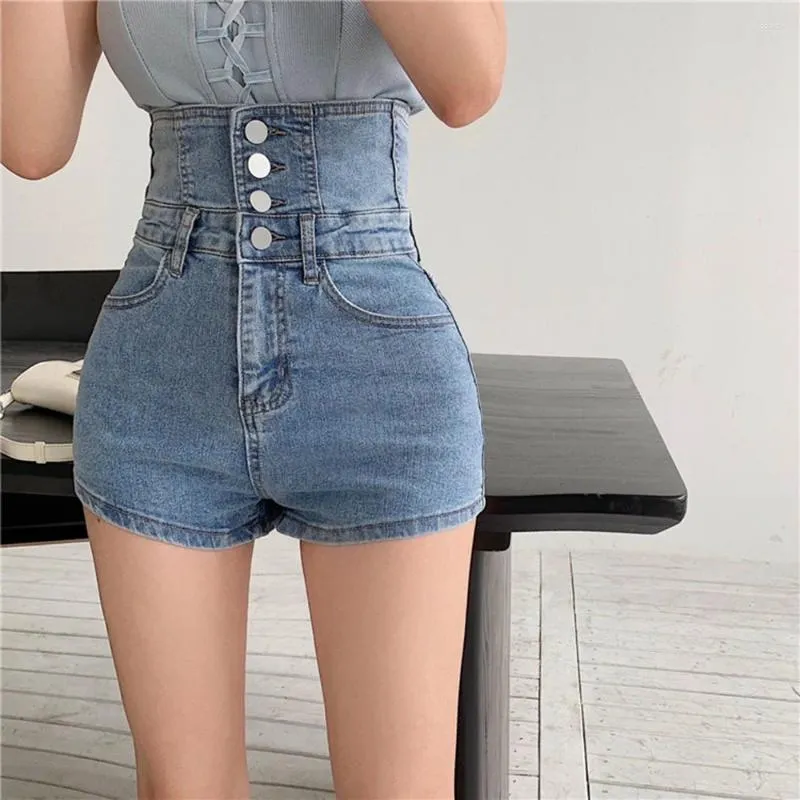 Frauen Jeans 2023 Sommer Super Sexy Frauen Denim Shorts Withstraps Stretch Kurze Damen Gesäß Dünne Enge Hosen