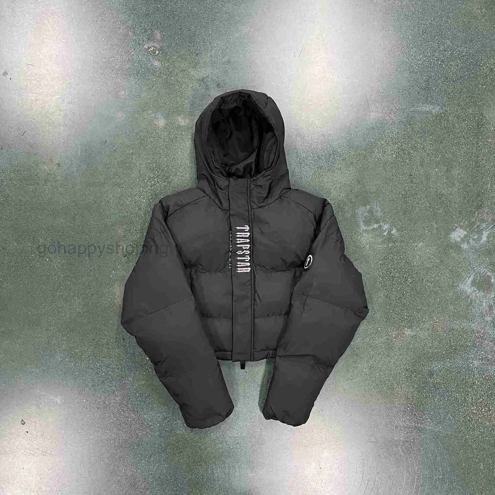 Womens Jacket Trapstar Winter Hoodie London Detachable Hood Men Down Black  Sportswear Insulation Identifiable Qr Code From 37,27 € | DHgate