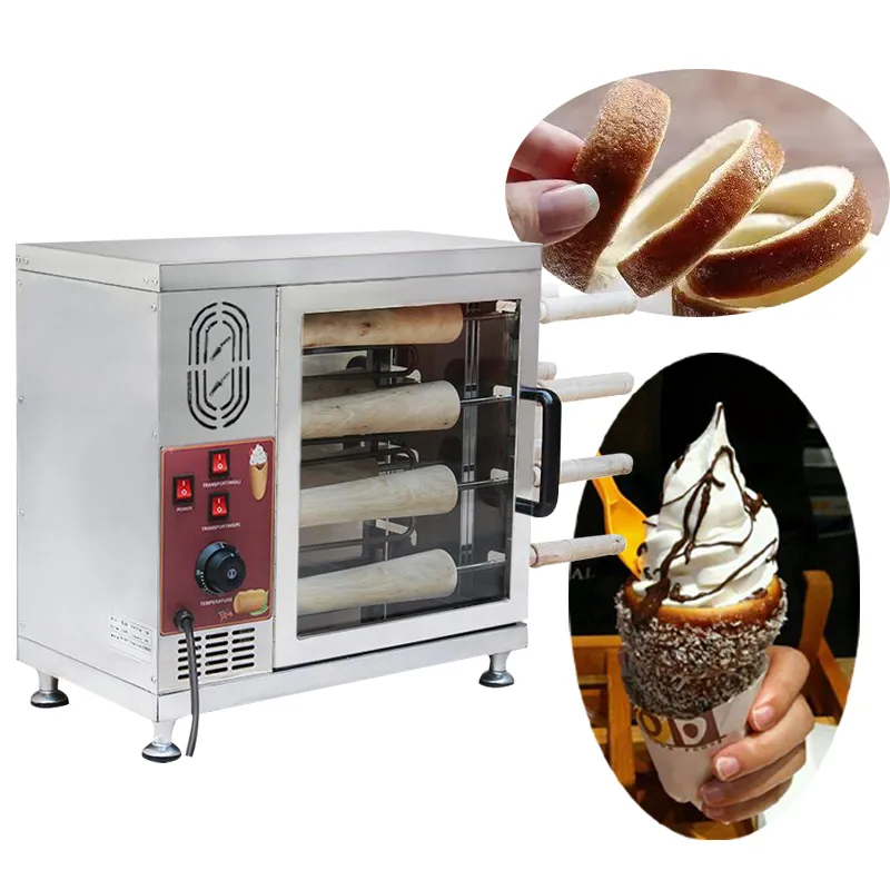 3000W Bread Makers Electric Tabletop Bread Roll Maker Temperature Controlled Hungarian Chimney Roll Bread Oven For Sale