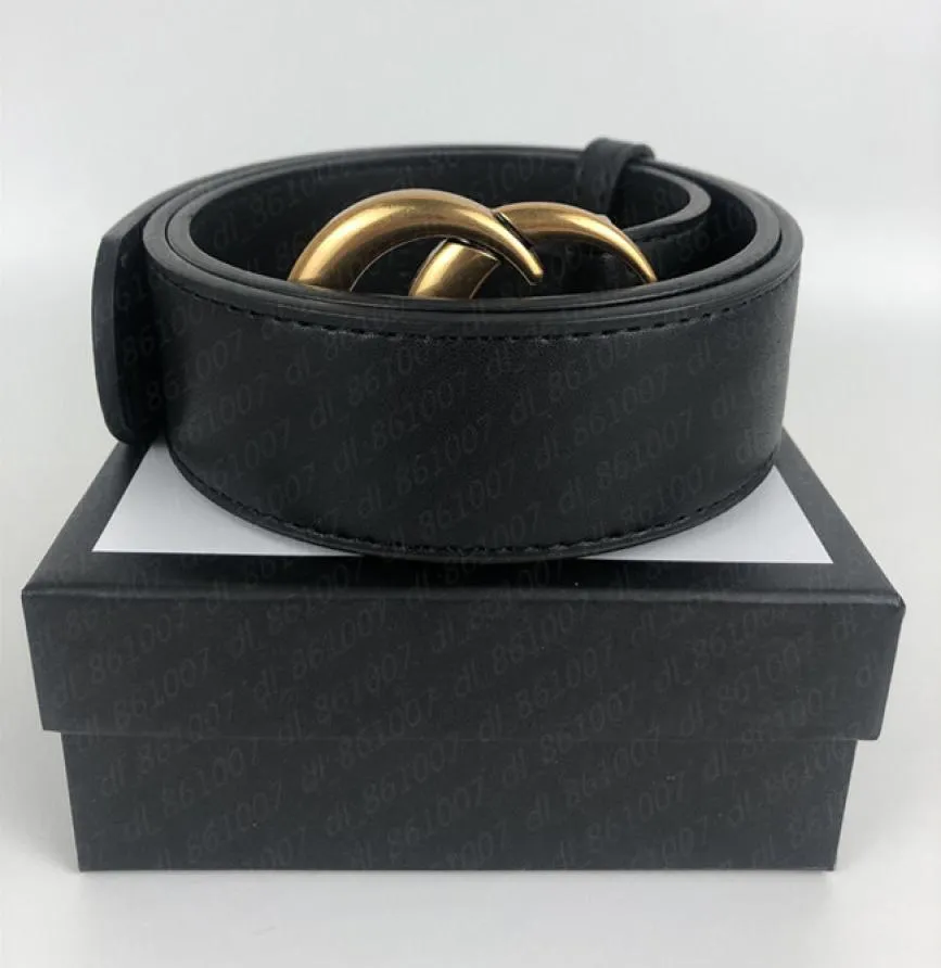 Högkvalitativ Men039S Designer Belt for Women Luxury Affärsmode Läderbälten Diseno Mujeres 38 cm bred med Box1165115