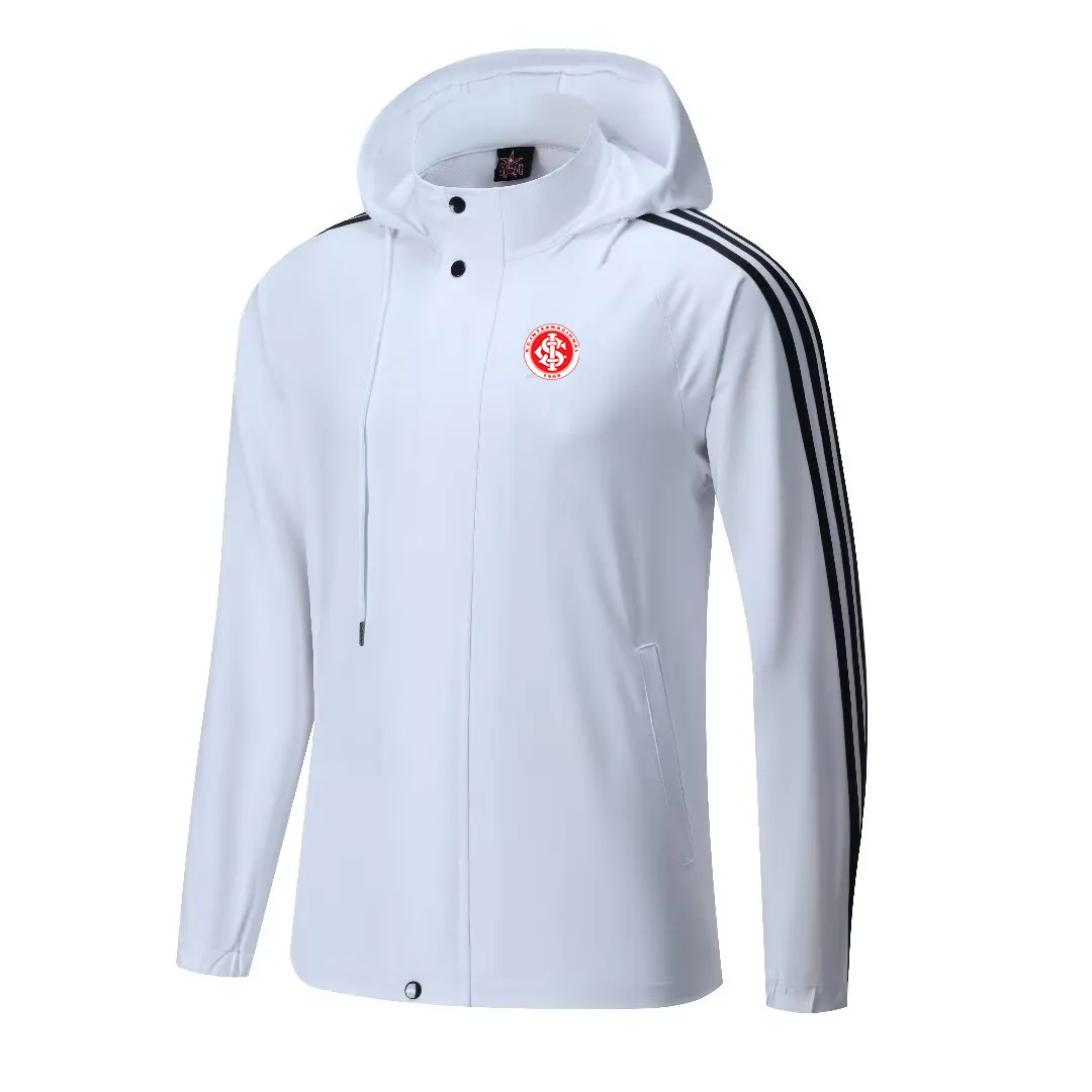 Sport Club Internacional Chaquetas para hombre Chaquetas cálidas de ocio en otoño e invierno Deportes al aire libre Camisas deportivas casuales con capucha Hombres y mujeres Chaquetas con cremallera completa