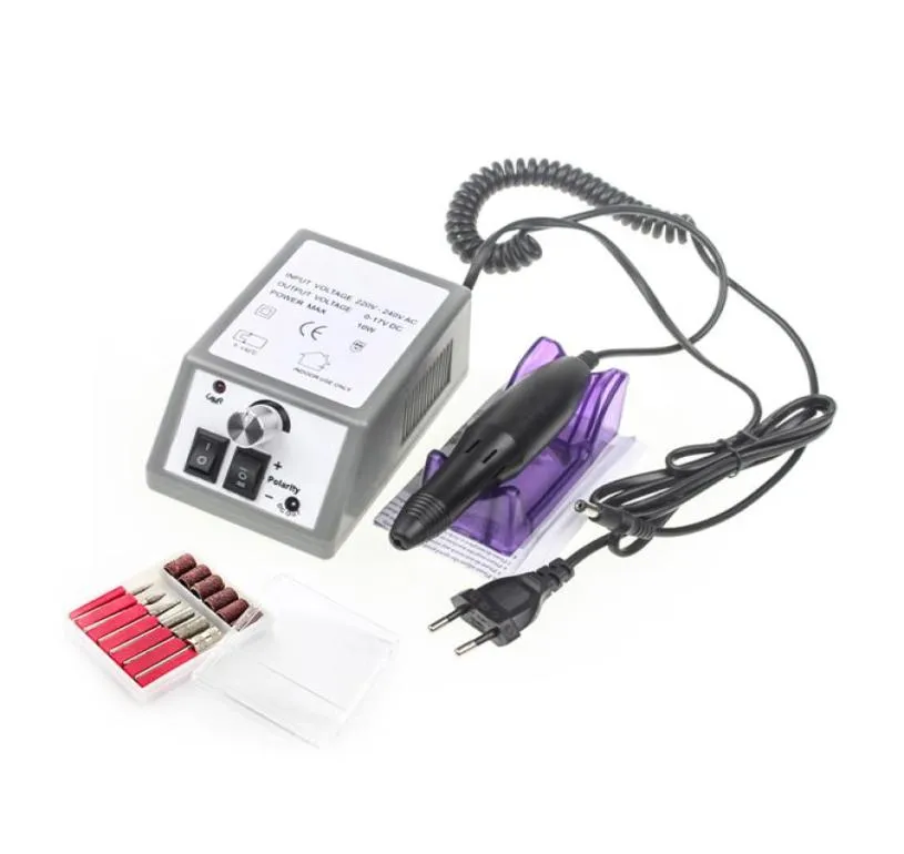 Elektrischer Nagelbohrer, Maniküre-Set, Feile, grauer Nagelstift, Maschinenset mit EU-Stecker 6984446