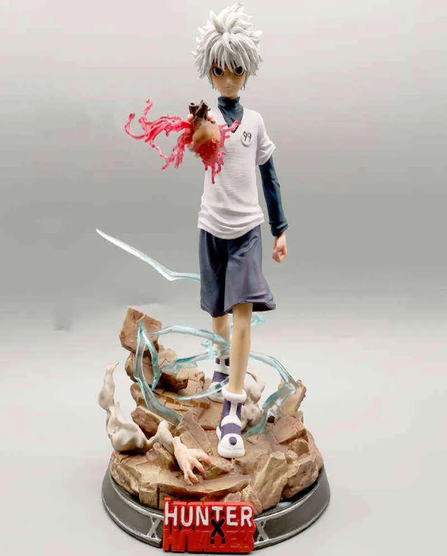27cm Hunter X Hunter Gon CSS Killua Zoldyck Anime PVC Action Figur Toy GK Game Staty Figurinsamling Modell Doll Gift H5915952