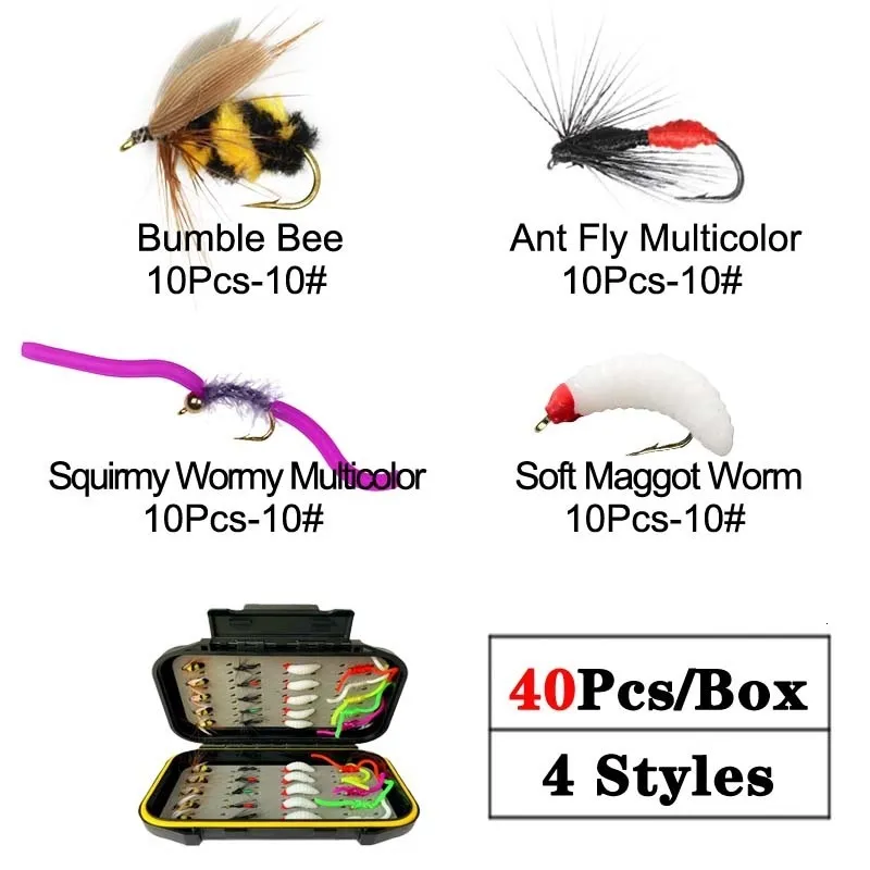 Spinner Bait Rig 24 Fly Fishing Flies Assortment Waterproof Fly Box DryWet Flies  Nymphs Flies Streamer Flies Trout Bass Fishing Lure 230331 From Kua09,  $12.16
