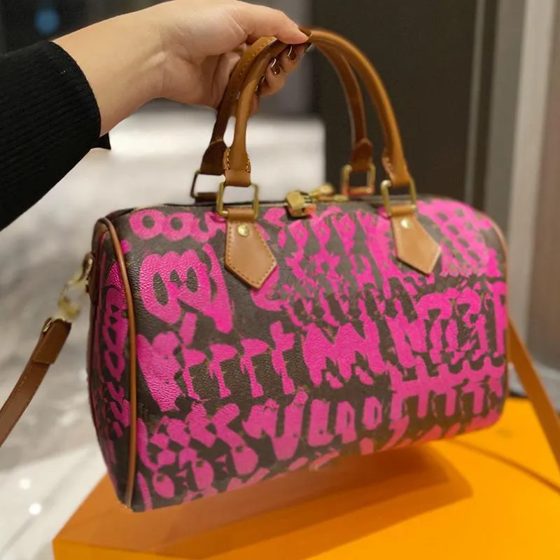 Designer Handbags Lv Graffiti Bag Louis Vuitton X Stephen Sprouse
