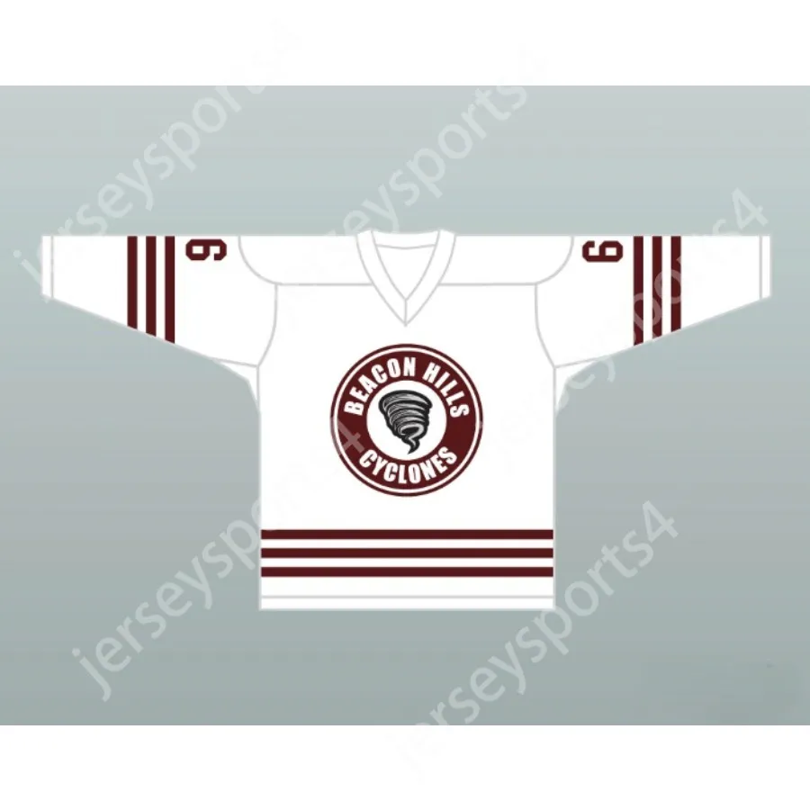 Personalizzato DANNY MAHEALANI 6 BEACON HILLS CYCLONES HOCKEY JERSEY TEEN WOLF SERIE TV Cucitura superiore S-M-L-XL-XXL-3XL-4XL-5XL-6XL