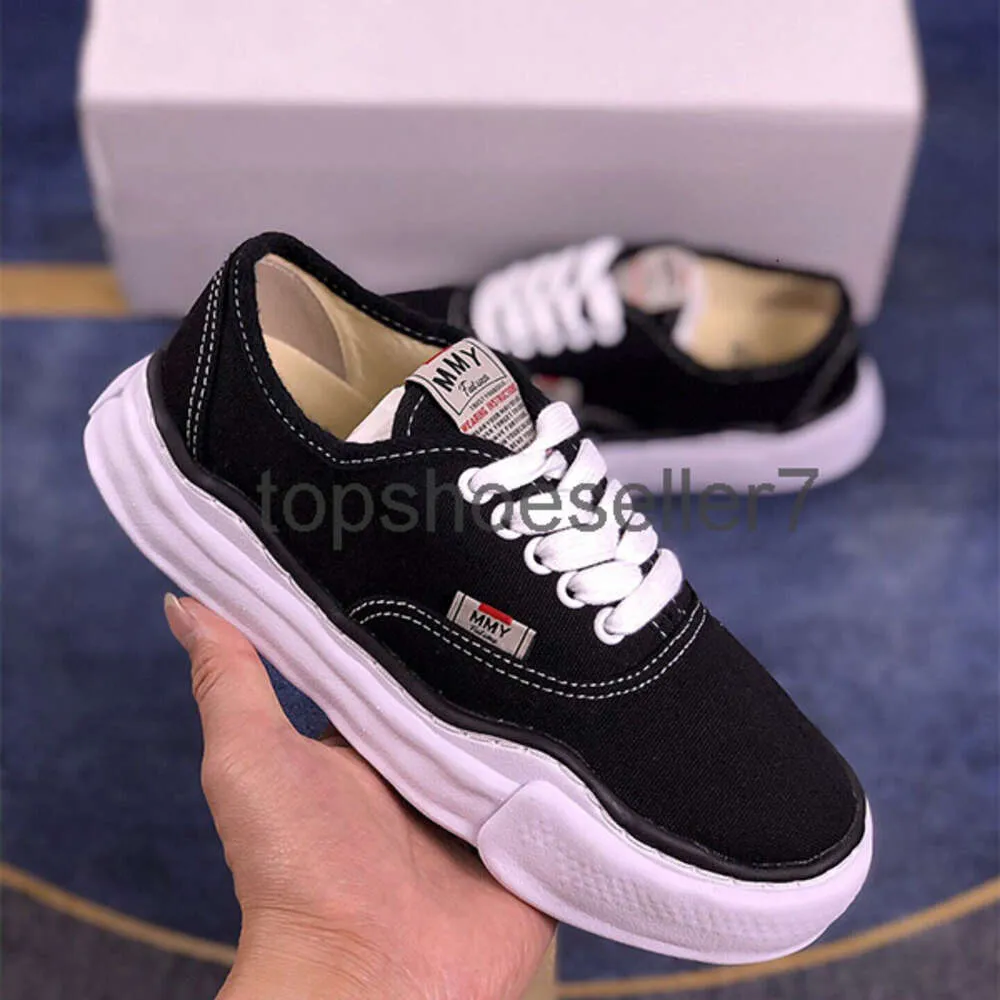 DHgate.com:Mihara Yasuhiro Leather & Canvas Low-Top Sneakers