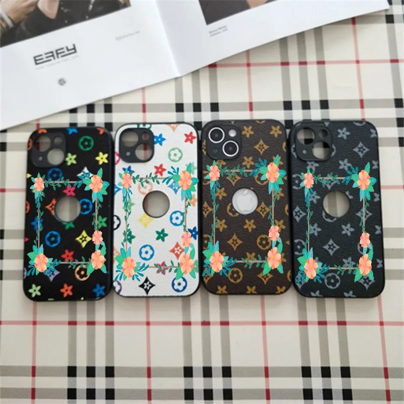 Luxurys Designers mobiele telefoon hoesje voor iPhone14 Tide Brand Old Plaid Hollow Out geschikte 13 Apple 12/11Promax telefoonhoes lekkage Mark XRXS