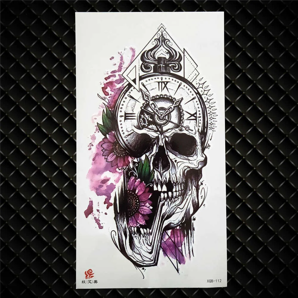 menselijke bloemen schedel tattoo vectorillustratie 5249499 Vectorkunst bij  Vecteezy, image size:1000x1000