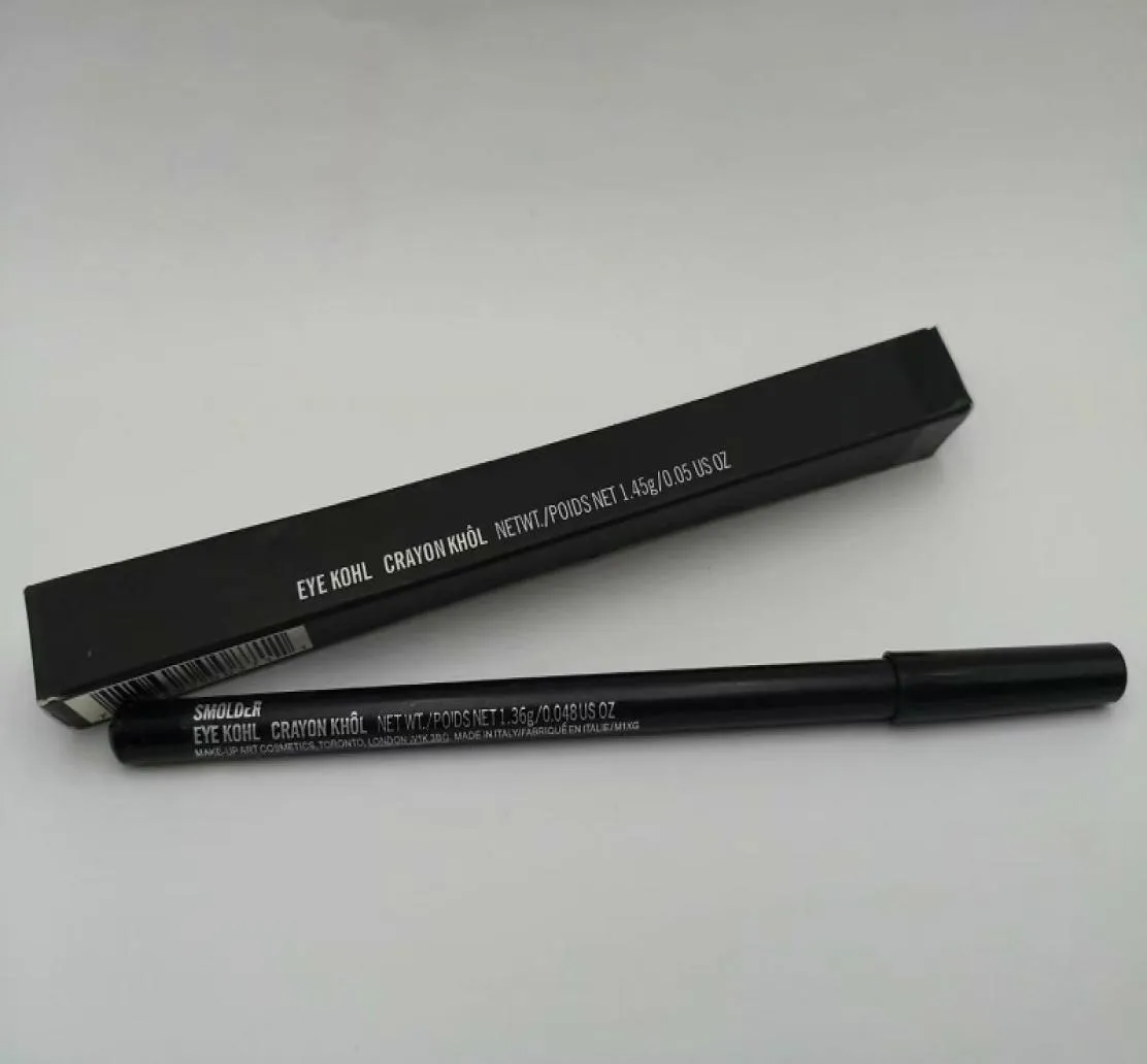 DHL Eye Kohl Crayon Smolder EyeLiner Pencil zwarte kleur Met doos Gemakkelijk te dragen Natuurlijke cosmetische make-up EyePencil9524344