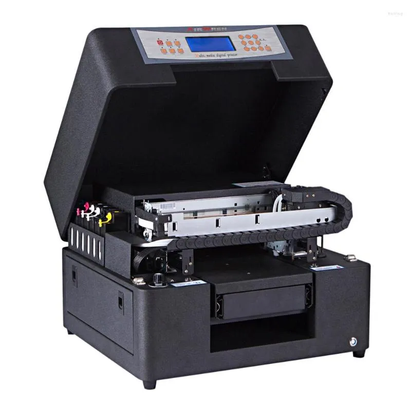 Multifunctional A4 Size 6 Colors Digital Inkjet Flatbed UV Printer Automatic Business Card Printing Machine
