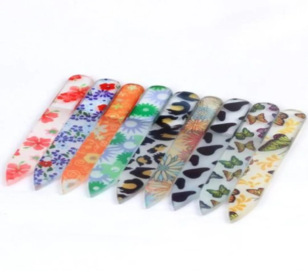 Glass Nail File Nail Tools The Tool For Manicure tool 30pcs 9cm Steel Crystal Mini Nail File9971220