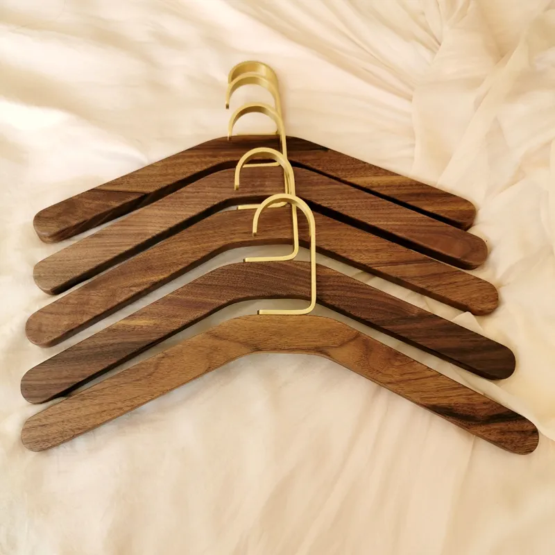 Hangers Racks Solid Wood Zober Wooden Hangers Brass Non Slip Clothing Shop Mens Zober Wooden Hangers Black Walnut Household Zober Wooden Hangers 230403 From Kong09 24.77 DHgate.Com