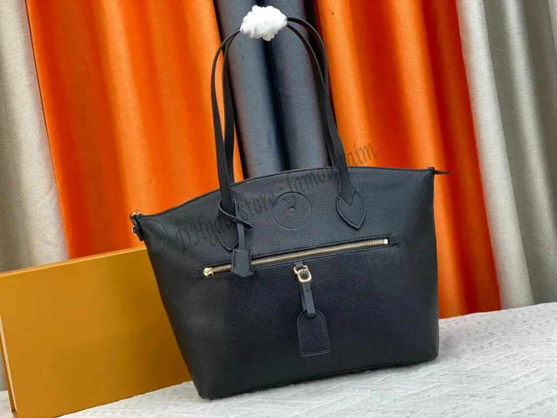 M44888 CarryAll MM Designer women shopping bag check letter flower Epi Embossed leather purse handbag lock chain messenger shoulderbag Large size