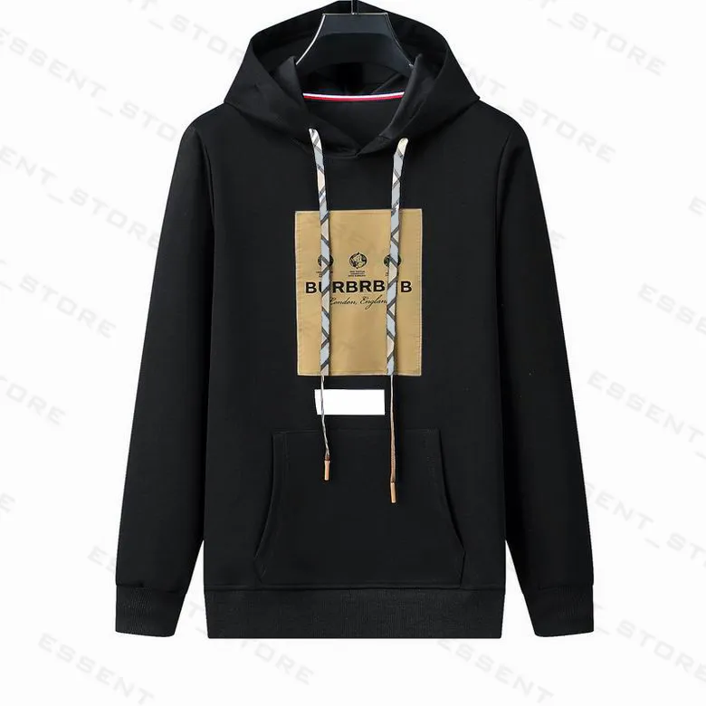 Men's Hoodies bueberrys hoodie Hoodys Mens Womens Letter pattern plaid Hoodie Winter Man Long Sleeve For Man s Woman Luxurys Classic Black Hooded Clothing HTMJ