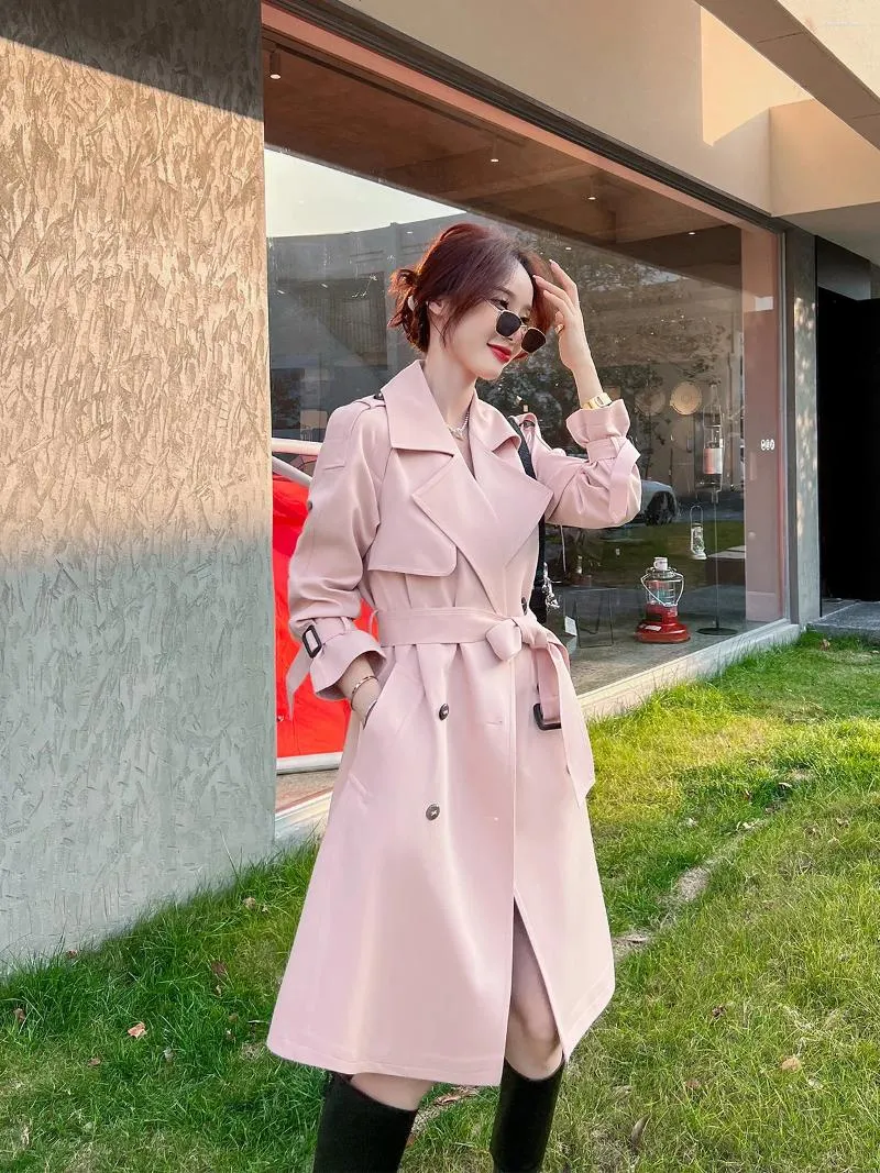 Women's Trench Coats This Year's Coat Mid Length 2023 Spring And Autumn British Style Casual High-end Feeling Over Knee