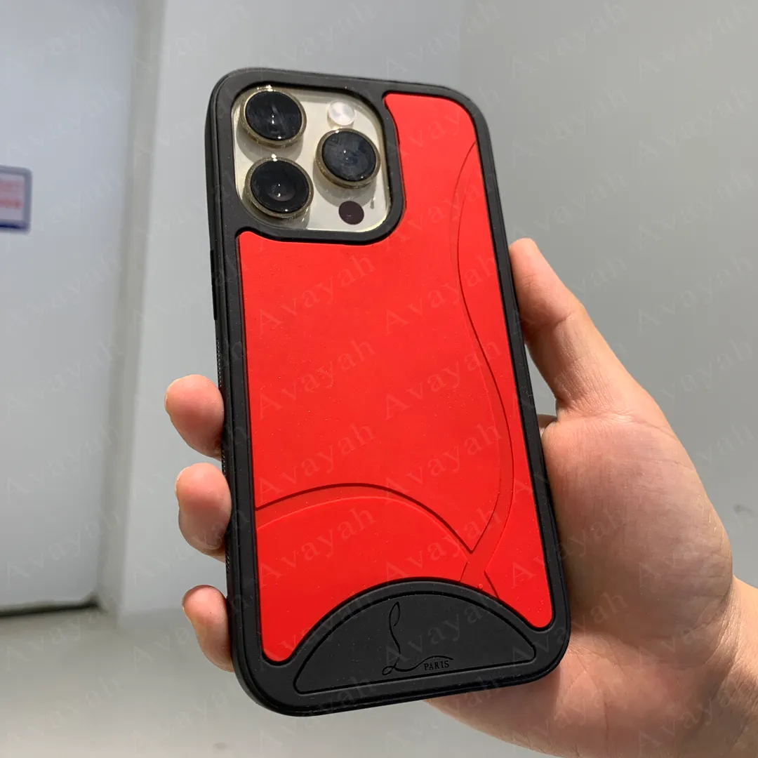 red bottom phone case