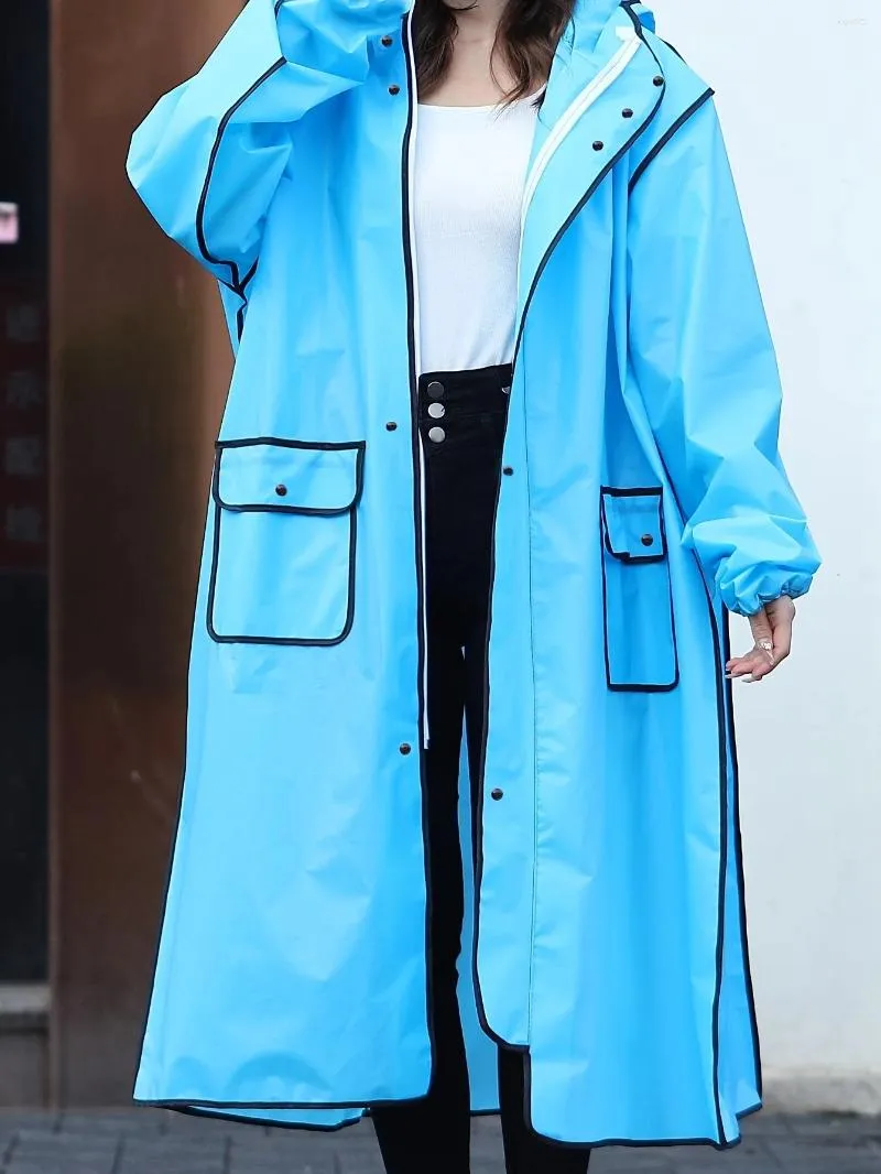 Raincoats One-piece Waterproof Blue Full-Body Raincoat - Stay Dry And Comfortable In Any Weather