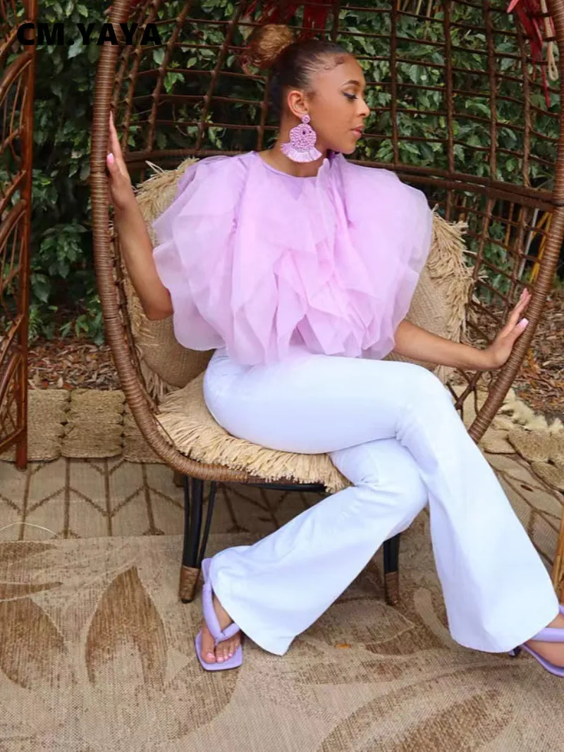 Blusa De Gasa Negra: Blusa De Chifón De Cuello En V Liviano De