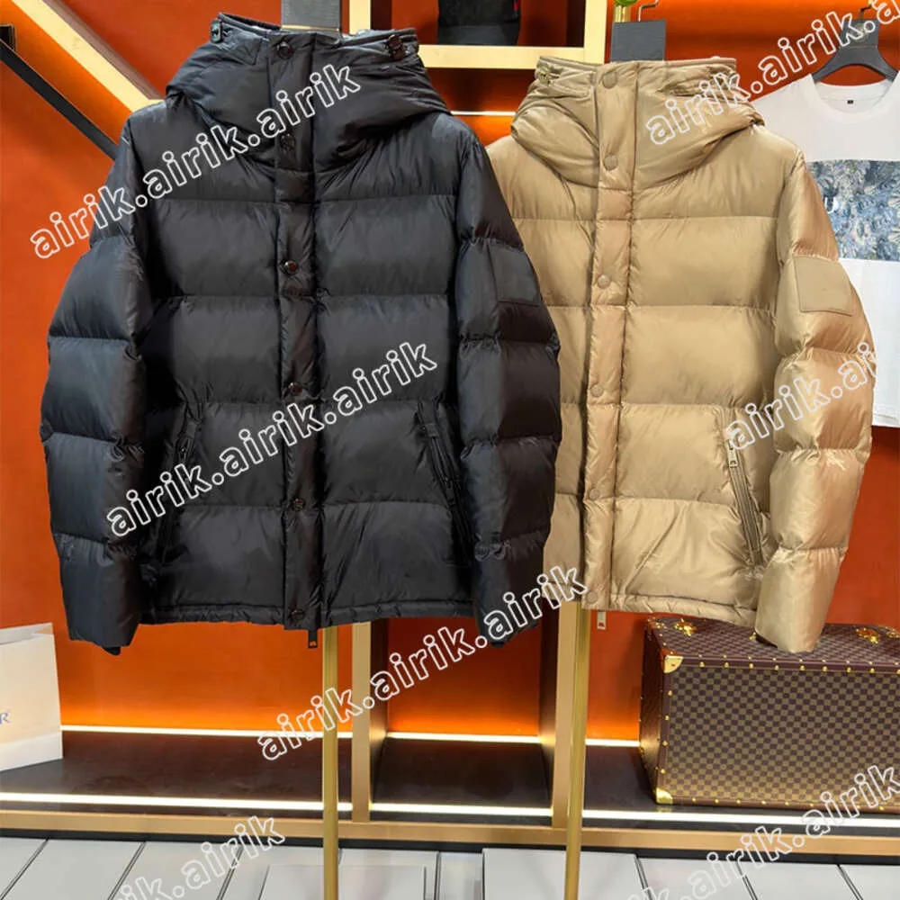 Designer New Winter Down Jacket Hommes Casual Capuche Zipper Veste Mode Coupe-Vent Chaud Down Veste De Luxe Marque Femmes Manteau En Plein Air