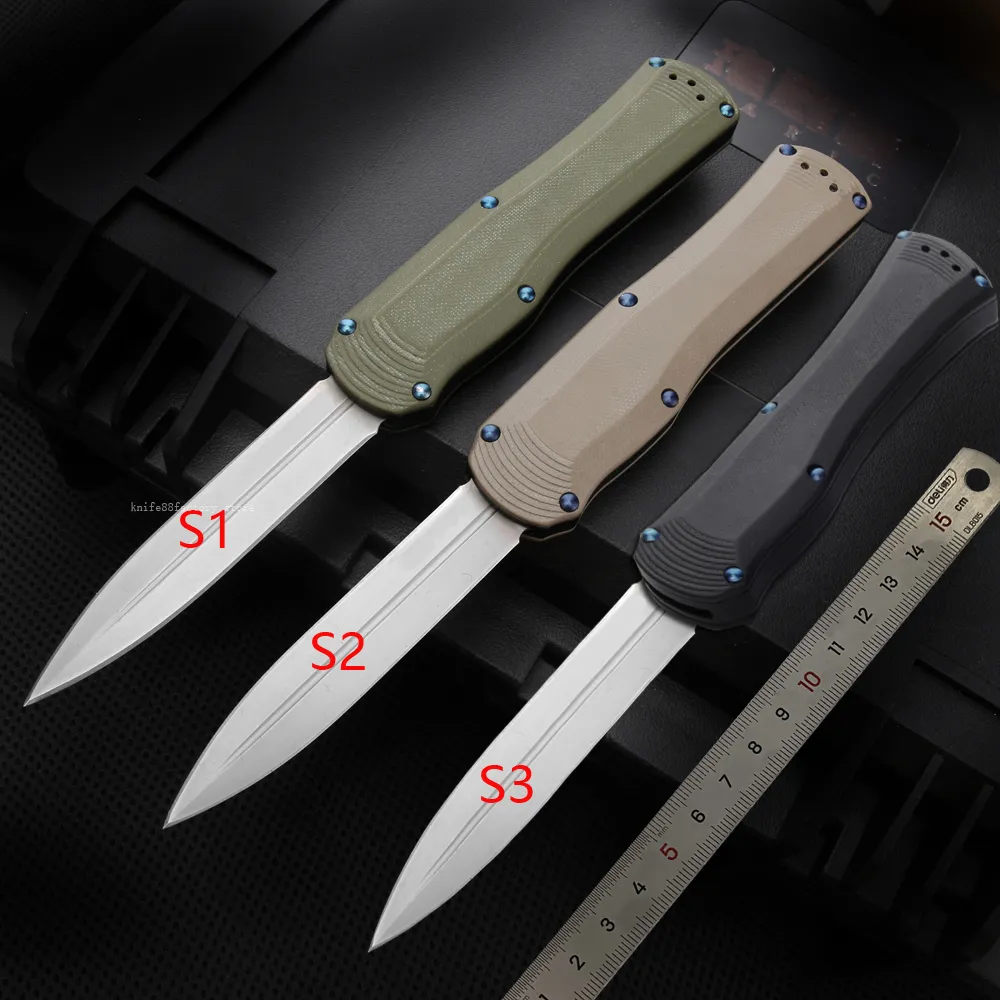 8.7inches Double action Automatic knife BM3300 3310 3320 C81 China Factory folding Survival camping knife tactical pocket knife edc tool Manufacturer supplier OTF