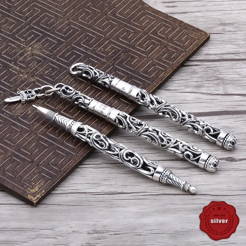 G14 S925 スターリングシルバー彫刻ボールペン を￥24,796 | DHgate