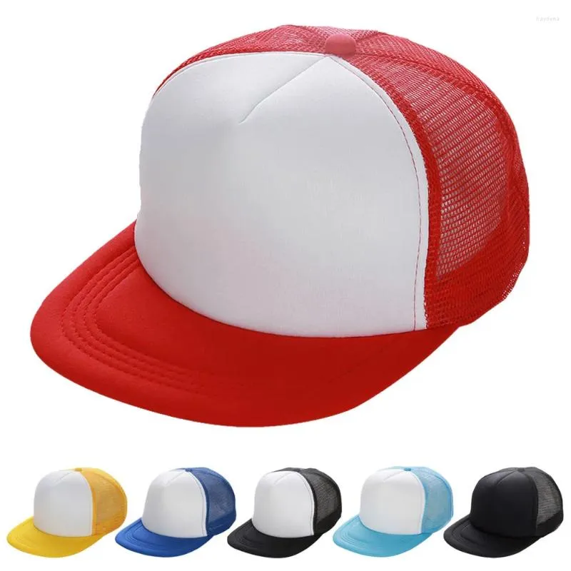 Ballkappen Eltern-Kind-Baseballmütze Frauen Männer Solide Snapback Weibliche Lässige Hut Trucker Mesh Blank Visier Kind JJ25