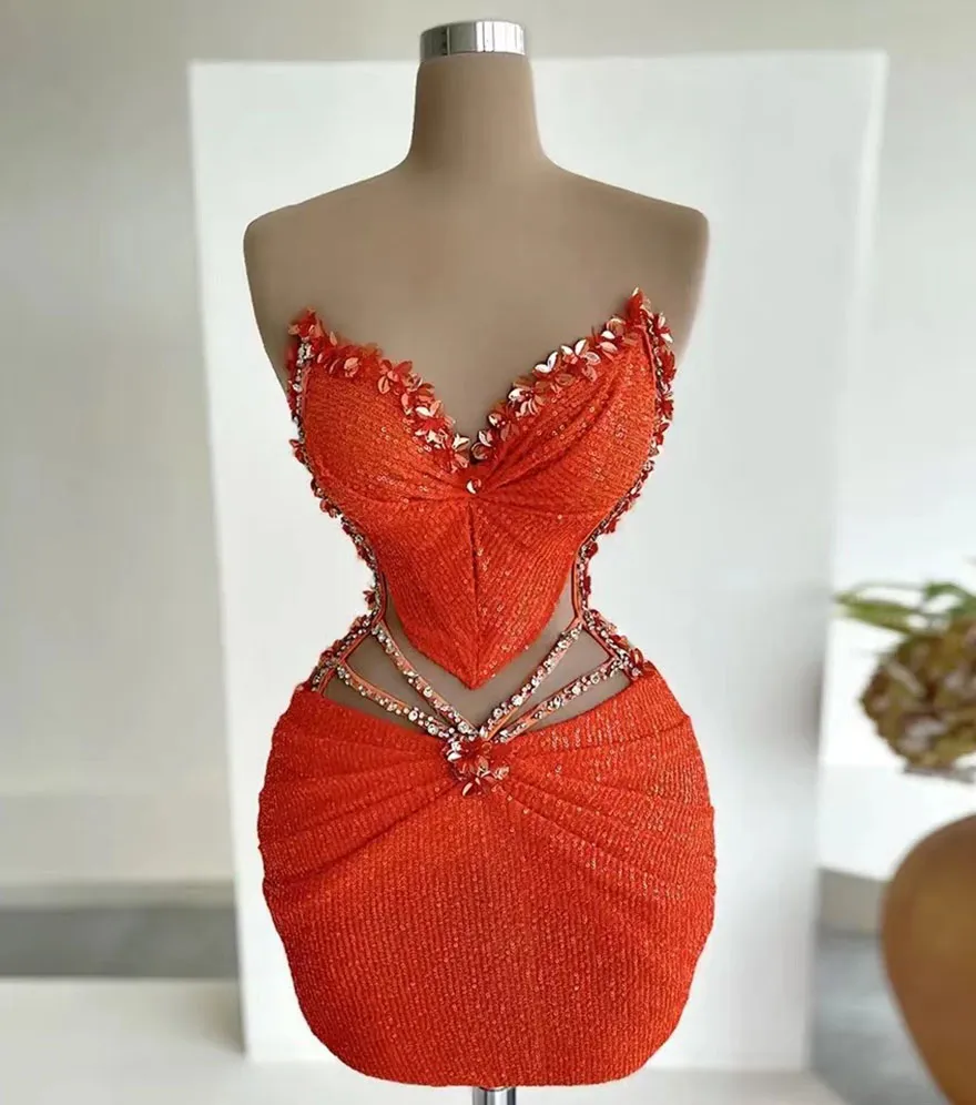 Cocktail Dress Crystal Prom Party Gown Plus Size Zipper New Custom Graduation Straight Sleeveless Satin Lace Up Pleat Beaded Sweetheart