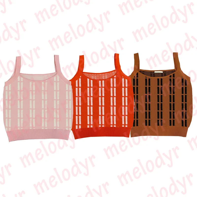 Women Sleeveless T Shirts Letter Print Tanks Fashion Summer Sport Casual Knitted Vest Crop Tops