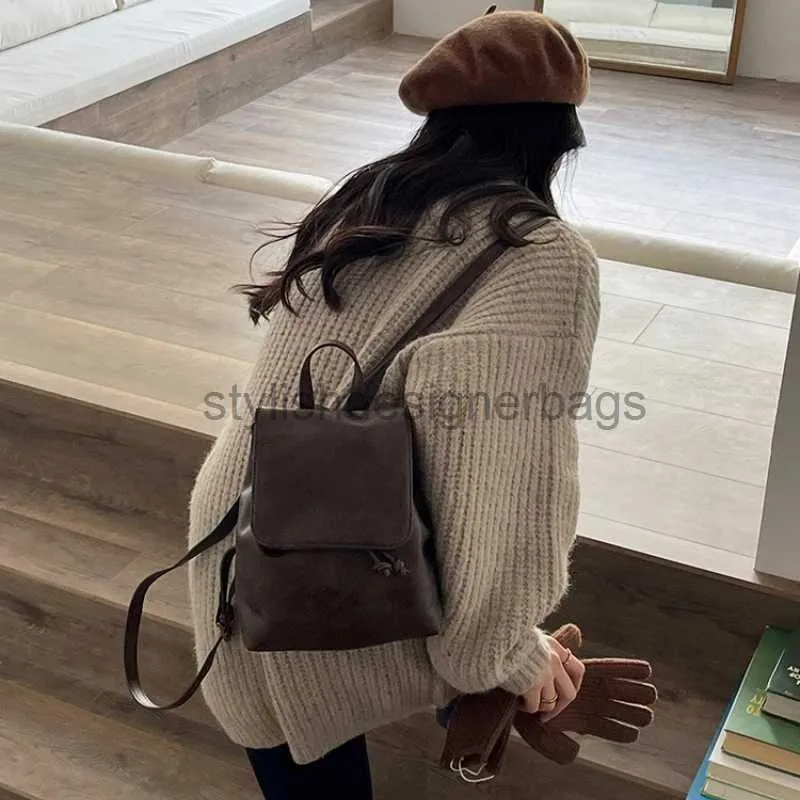 Rugzakstijl Andere tassen Mini-rugzak voor dames Lente/Zomer Vintage Bruine tas Luxe designer en portemonnee voor dames Dames Soul Bagstylishdesignerbags