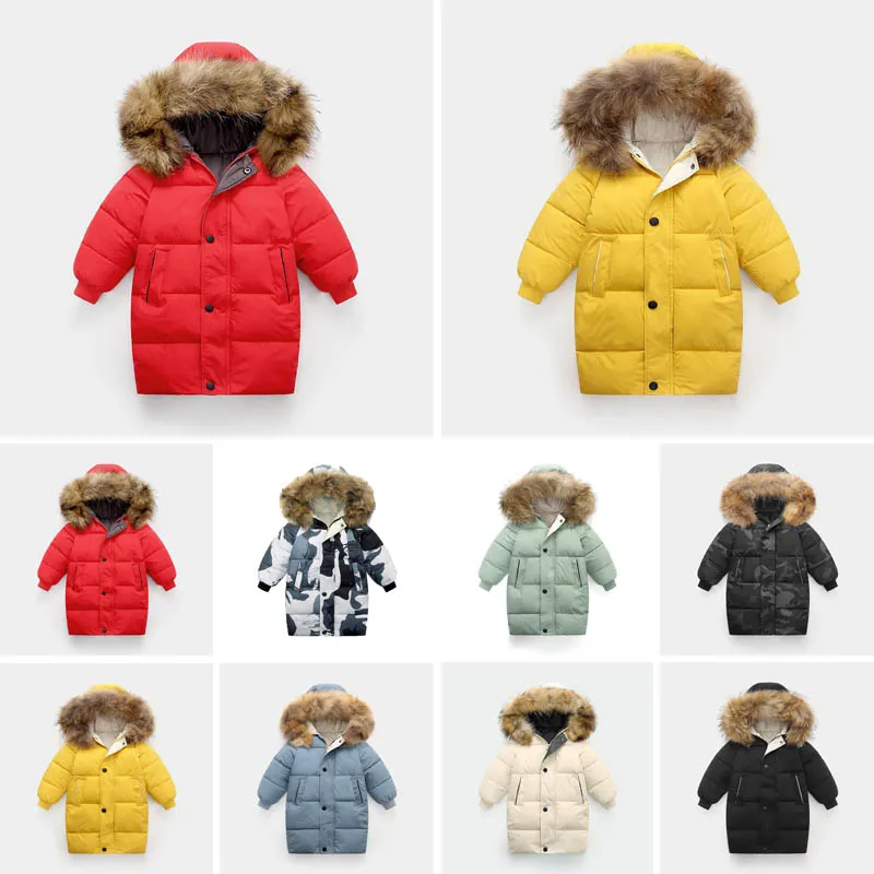 2024 Niños Expedición Abajo Abrigo Chaqueta de invierno Niño Niña Adolescente C08 C07 Ropa de abrigo Chaquetas con insignia Grueso Cálido Outwear Abrigos Niños Parkas