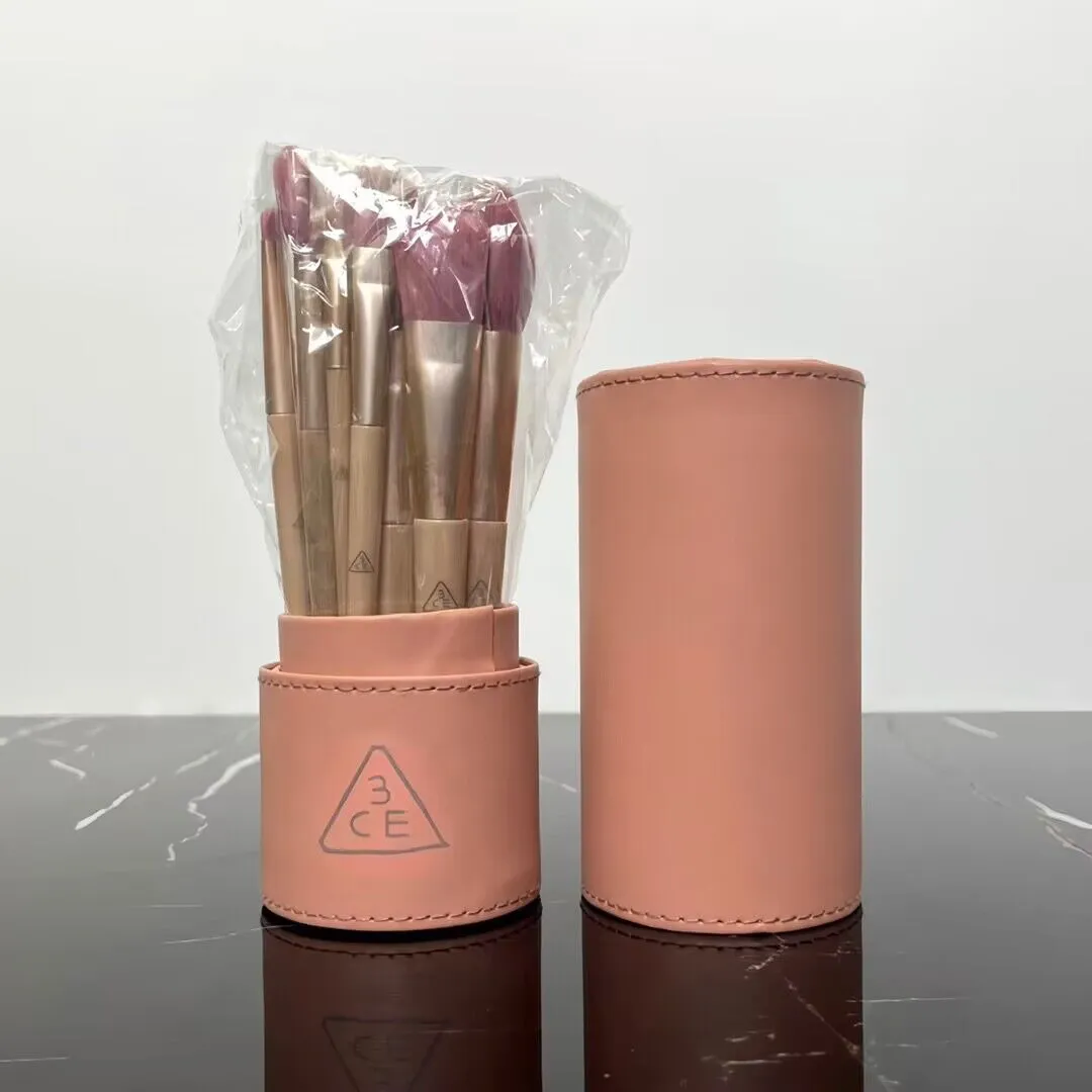 Marke 3CE Kosmetiktasche mit Pinsel Organizer Make-up-Etui Reisetasche Damen Clutch Geldbörsen mit Box 11 TEILE/SATZ