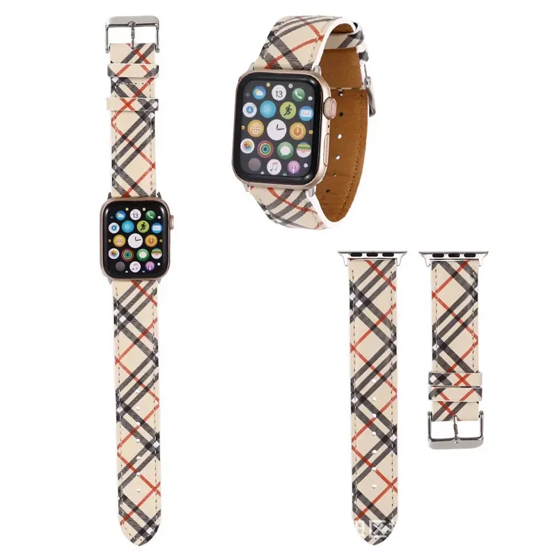 Luxurys Watch Strap Band Mode Geeignet für Applewatch Apple Watch Strap iwatch123456 Generation Leder 38/40/42/44mm