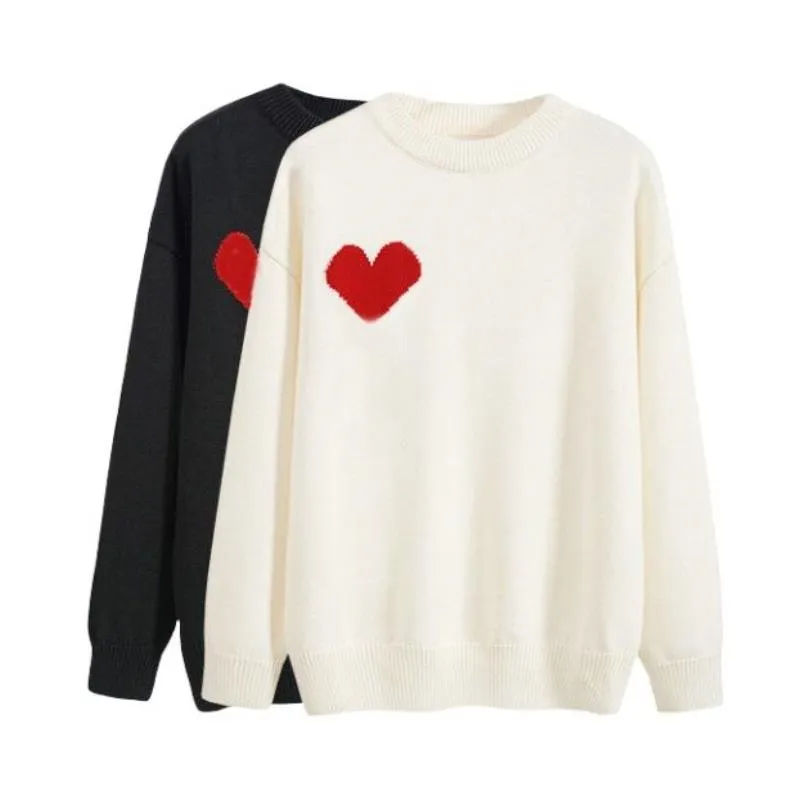 Tasarımcı Sweater Loveheart Bir Kadın Sevgilisi Hardigan V Yuvarlak Boyun Yüksek Yaka Kadın Moda Mektup Beyaz Siyah Uzun Kollu Giyim Bxtu