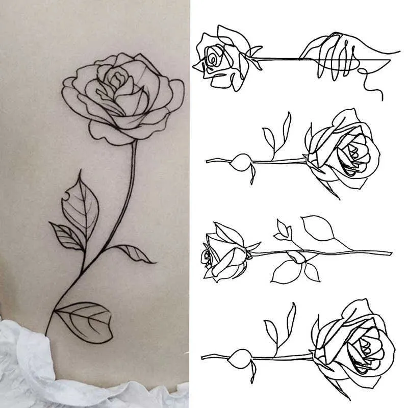 Waterproof Simple Temporary Tattoo Designs Stickers For Men And Women