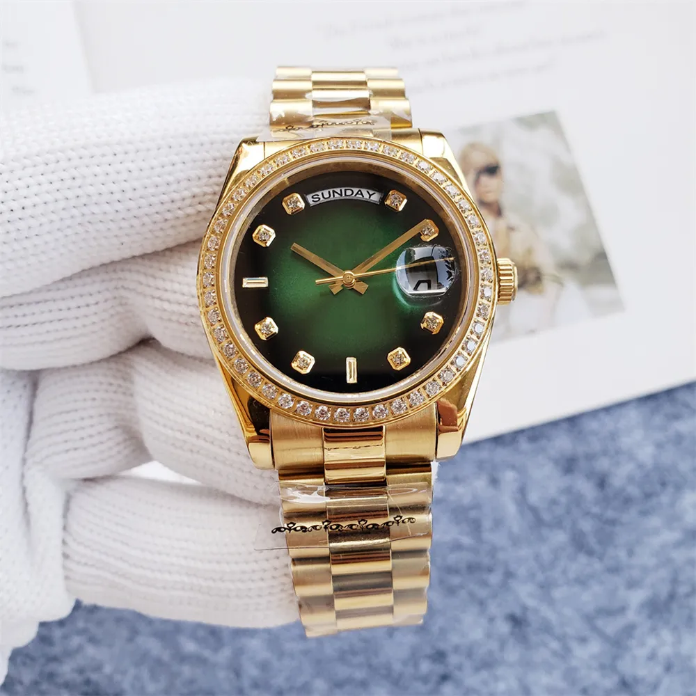 Self-Winding Mechanical Watch 36mm Fashion Dial Ladies Watches Couple Wristwatch Stainless Steel Strap Casual Clock Orologi di lusso