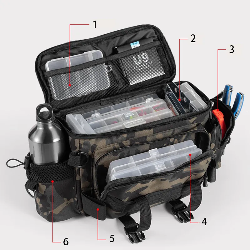 Waterproof Cross Body Sling Fishing Bag With Rod Holder Military Outdoor  Compact Lure Bag For Tackle And Swiss Gear Backpack Storage 230403 From  Nian07, $20.84