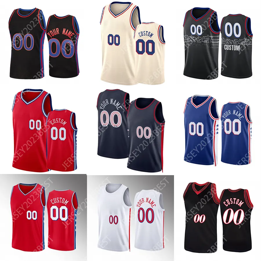 2024 Ciudad 40 Batum 9 Oubre Jr. Jerseys de baloncesto Man Joel Jame 21 1Harden Tyrese 3 Embiid 2 Maxey City Allen 0 Iverson camisa 76 Men Mujeres Mujeres Jóvenes Niños